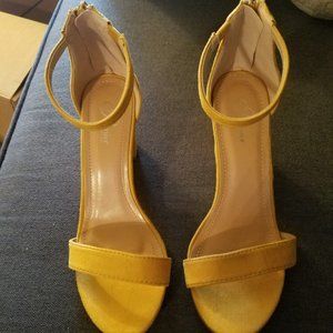 Mustard Yellow Strappy Sandals